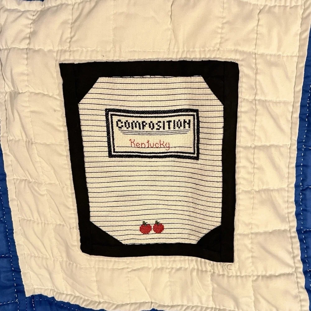 Quilt vintage 1985 Alice McDonald Unique Commemorative‎ Present Kentucky Educate
